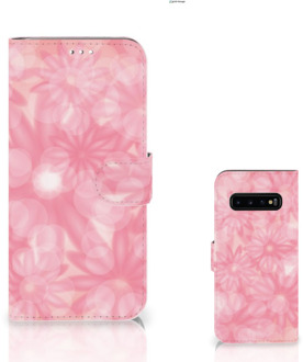 B2Ctelecom Samsung Galaxy S10 Plus Bookcover hoesje Spring Flowers