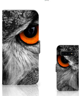 B2Ctelecom Samsung Galaxy S10 Plus Bookcover hoesje Uil