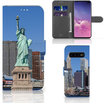 B2Ctelecom Samsung Galaxy S10 Plus Bookcover hoesje Vrijheidsbeeld