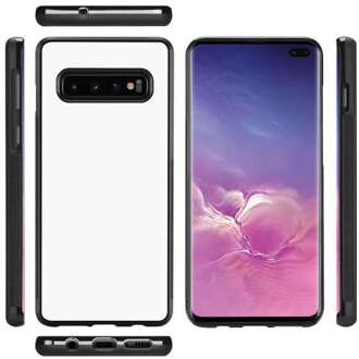 B2Ctelecom Samsung Galaxy S10 Plus Hoesje TPU Gripcase Zwart/wit