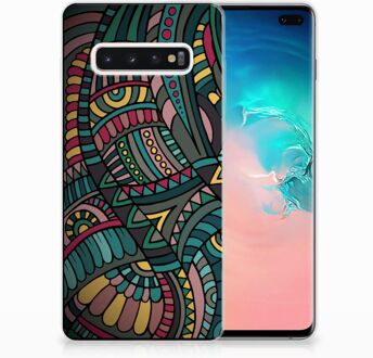 B2Ctelecom Samsung Galaxy S10 Plus TPU Hoesje Design Aztec