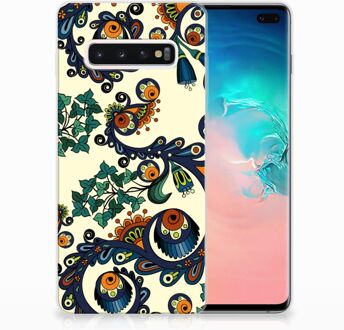 B2Ctelecom Samsung Galaxy S10 Plus TPU Hoesje Design Barok Flower