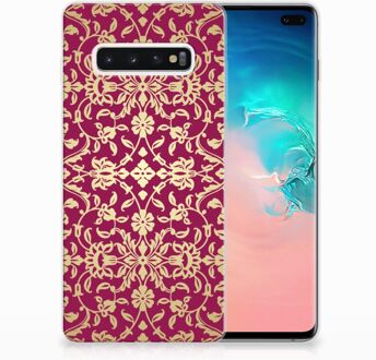 B2Ctelecom Samsung Galaxy S10 Plus TPU Hoesje Design Barok Pink