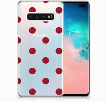 B2Ctelecom Samsung Galaxy S10 Plus TPU Hoesje Design Cherries