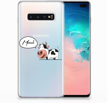 B2Ctelecom Samsung Galaxy S10 Plus TPU Hoesje Design Cow