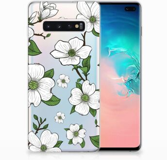 B2Ctelecom Samsung Galaxy S10 Plus TPU Hoesje Design Dogwood Flowers