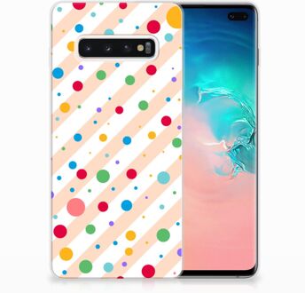 B2Ctelecom Samsung Galaxy S10 Plus TPU Hoesje Design Dots