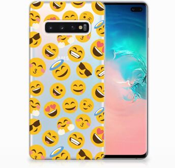 B2Ctelecom Samsung Galaxy S10 Plus TPU Hoesje Design Emoji