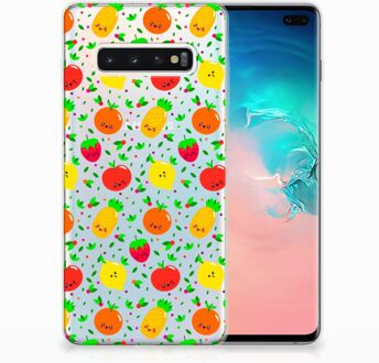 B2Ctelecom Samsung Galaxy S10 Plus TPU Hoesje Design Fruits