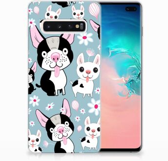 B2Ctelecom Samsung Galaxy S10 Plus TPU Hoesje Design Hondjes