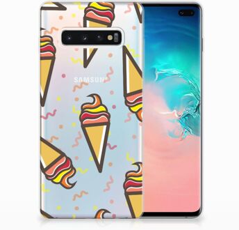 B2Ctelecom Samsung Galaxy S10 Plus TPU Hoesje Design Icecream