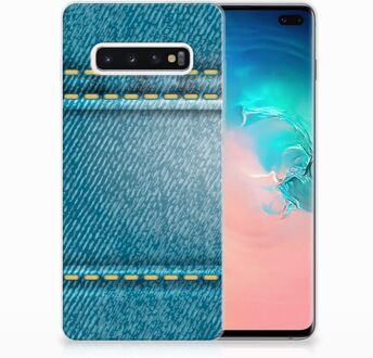 B2Ctelecom Samsung Galaxy S10 Plus TPU Hoesje Design Jeans