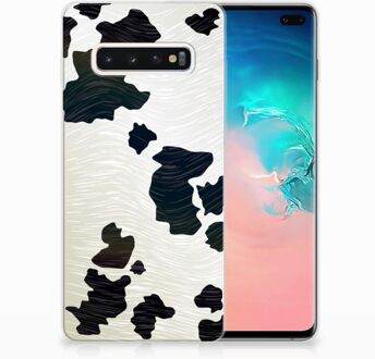 B2Ctelecom Samsung Galaxy S10 Plus TPU Hoesje Design Koeienvlekken