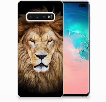 B2Ctelecom Samsung Galaxy S10 Plus TPU Hoesje Design Leeuw