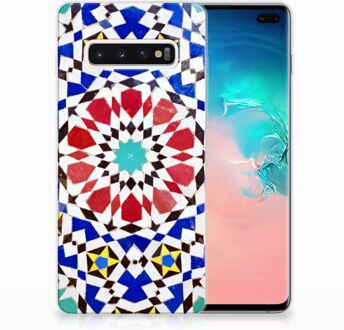 B2Ctelecom Samsung Galaxy S10 Plus TPU Hoesje Design Mozaïek