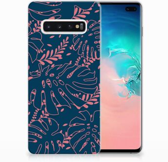 B2Ctelecom Samsung Galaxy S10 Plus TPU Hoesje Design Palm Leaves