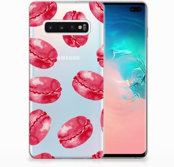 B2Ctelecom Samsung Galaxy S10 Plus TPU Hoesje Design Pink Macarons