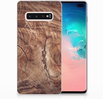 B2Ctelecom Samsung Galaxy S10 Plus TPU Hoesje Design Tree Trunk