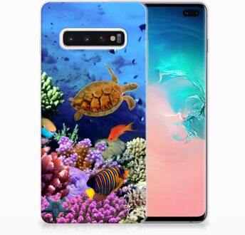 B2Ctelecom Samsung Galaxy S10 Plus TPU Hoesje Design Vissen