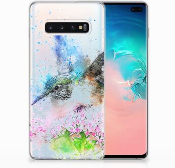 B2Ctelecom Samsung Galaxy S10 Plus TPU Hoesje Design Vogel