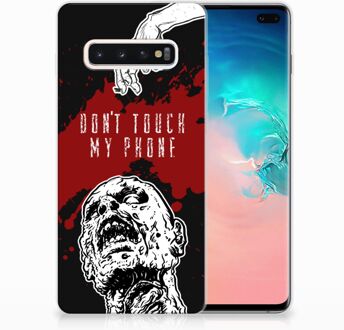 B2Ctelecom Samsung Galaxy S10 Plus TPU Hoesje Design Zombie Blood