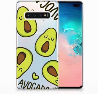 B2Ctelecom Samsung Galaxy S10 Plus Uniek TPU Hoesje Avocado Singing