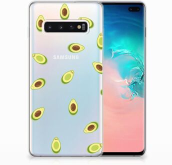 B2Ctelecom Samsung Galaxy S10 Plus Uniek TPU Hoesje Avocado