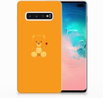 B2Ctelecom Samsung Galaxy S10 Plus Uniek TPU Hoesje Baby Beer