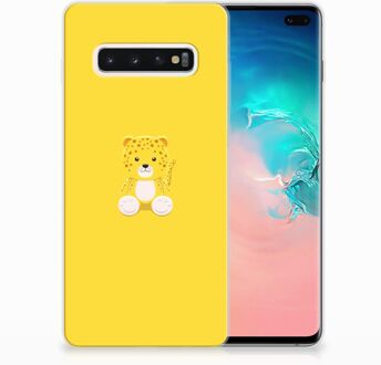 B2Ctelecom Samsung Galaxy S10 Plus Uniek TPU Hoesje Baby Lepperd