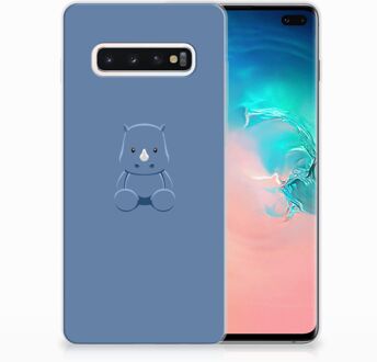 B2Ctelecom Samsung Galaxy S10 Plus Uniek TPU Hoesje Baby Rhino