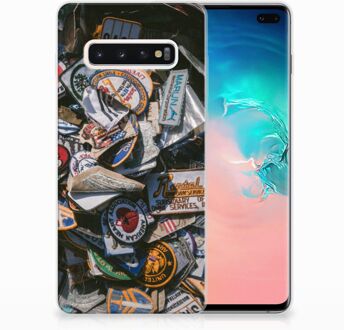 B2Ctelecom Samsung Galaxy S10 Plus Uniek TPU Hoesje Badges