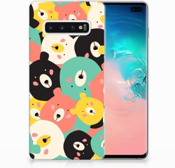 B2Ctelecom Samsung Galaxy S10 Plus Uniek TPU Hoesje Bears