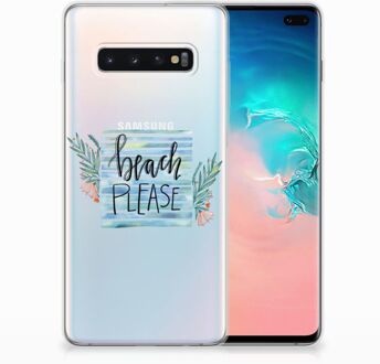 B2Ctelecom Samsung Galaxy S10 Plus Uniek TPU Hoesje Boho Beach