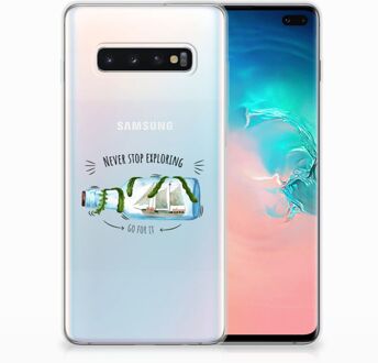 B2Ctelecom Samsung Galaxy S10 Plus Uniek TPU Hoesje Boho Bottle