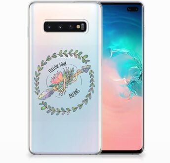 B2Ctelecom Samsung Galaxy S10 Plus Uniek TPU Hoesje Boho Dreams