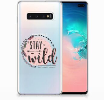 B2Ctelecom Samsung Galaxy S10 Plus Uniek TPU Hoesje Boho Stay Wild