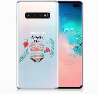 B2Ctelecom Samsung Galaxy S10 Plus Uniek TPU Hoesje Boho Summer