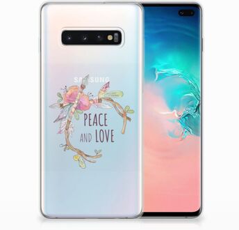 B2Ctelecom Samsung Galaxy S10 Plus Uniek TPU Hoesje Boho Text