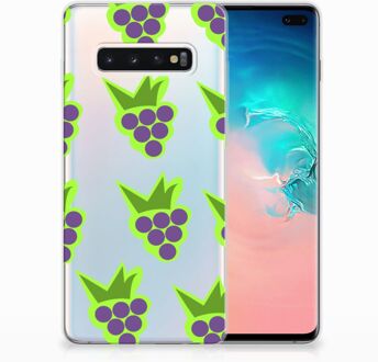 B2Ctelecom Samsung Galaxy S10 Plus Uniek TPU Hoesje Druiven