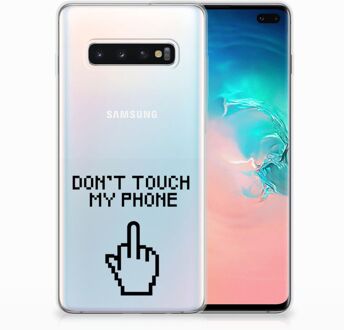 B2Ctelecom Samsung Galaxy S10 Plus Uniek TPU Hoesje Finger DTMP