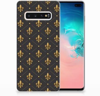 B2Ctelecom Samsung Galaxy S10 Plus Uniek TPU Hoesje Franse Lelie