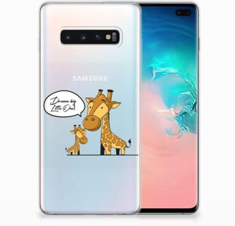 B2Ctelecom Samsung Galaxy S10 Plus Uniek TPU Hoesje Giraffe