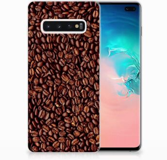 B2Ctelecom Samsung Galaxy S10 Plus Uniek TPU Hoesje Koffiebonen