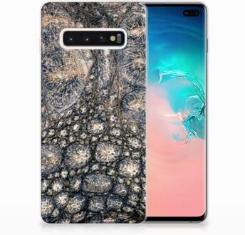 B2Ctelecom Samsung Galaxy S10 Plus Uniek TPU Hoesje Krokodillenprint