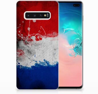 B2Ctelecom Samsung Galaxy S10 Plus Uniek TPU Hoesje Nederlandse Vlag