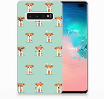 B2Ctelecom Samsung Galaxy S10 Plus Uniek TPU Hoesje Pups