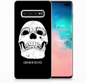 B2Ctelecom Samsung Galaxy S10 Plus Uniek TPU Hoesje Skull Eyes