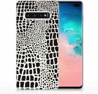 B2Ctelecom Samsung Galaxy S10 Plus Uniek TPU Hoesje Slangenprint