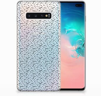 B2Ctelecom Samsung Galaxy S10 Plus Uniek TPU Hoesje Stripes Dots