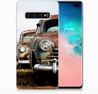 B2Ctelecom Samsung Galaxy S10 Plus Uniek TPU Hoesje Vintage Auto